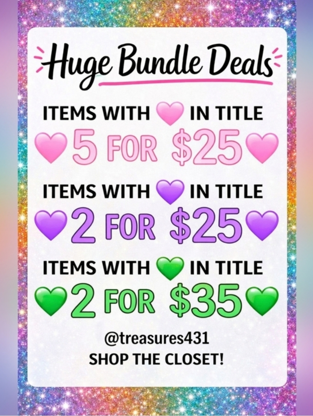 💕Bundle and save💕